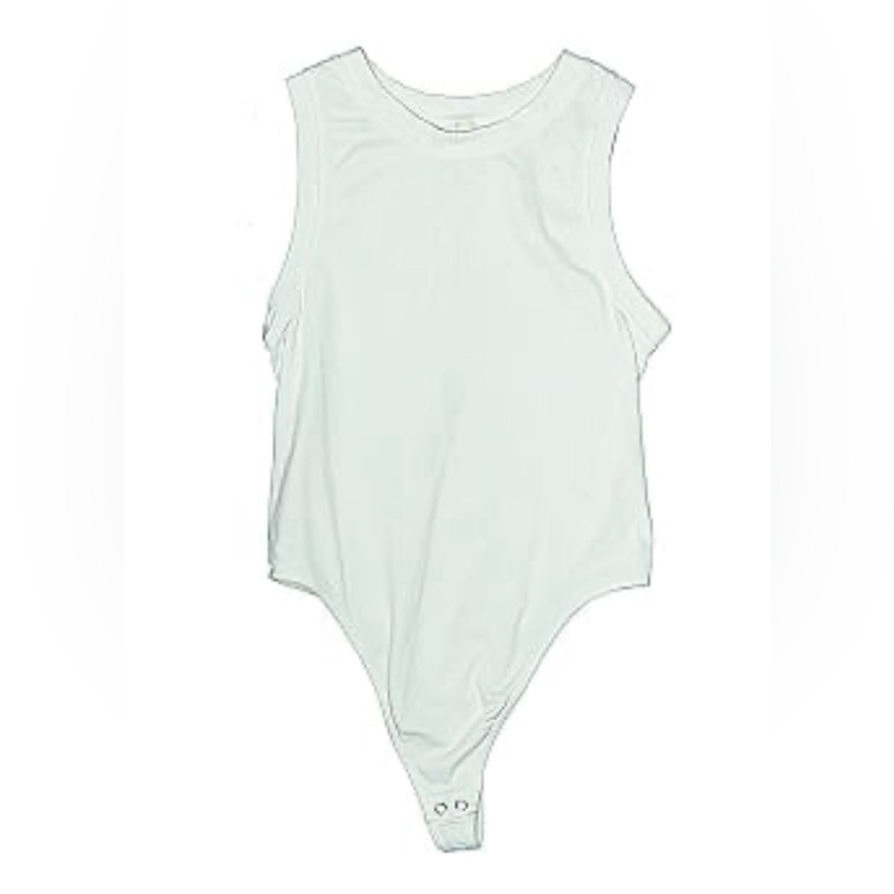 *ANWND* White Sleeveless Bodysuit